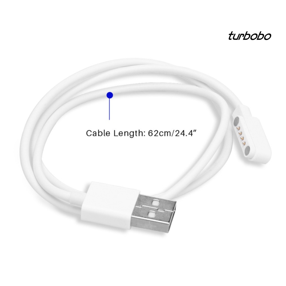 Cáp sạc turbobo 4pin cổng usb cho đồng hồ thông minh trẻ em