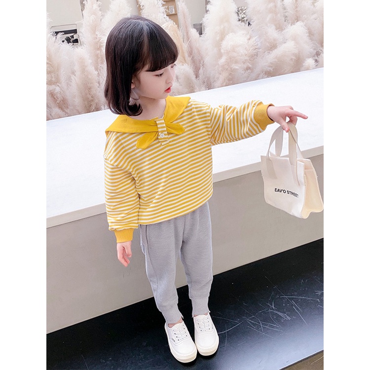 Quần áo bé gái, set bộ bé gái chất Nỉ Da Cá dày dặn lên from đẹp cho bé