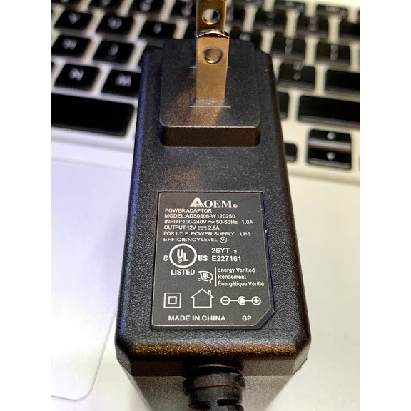 Nguồn Adaptor DC 12v 2.5A zin theo thiết bị