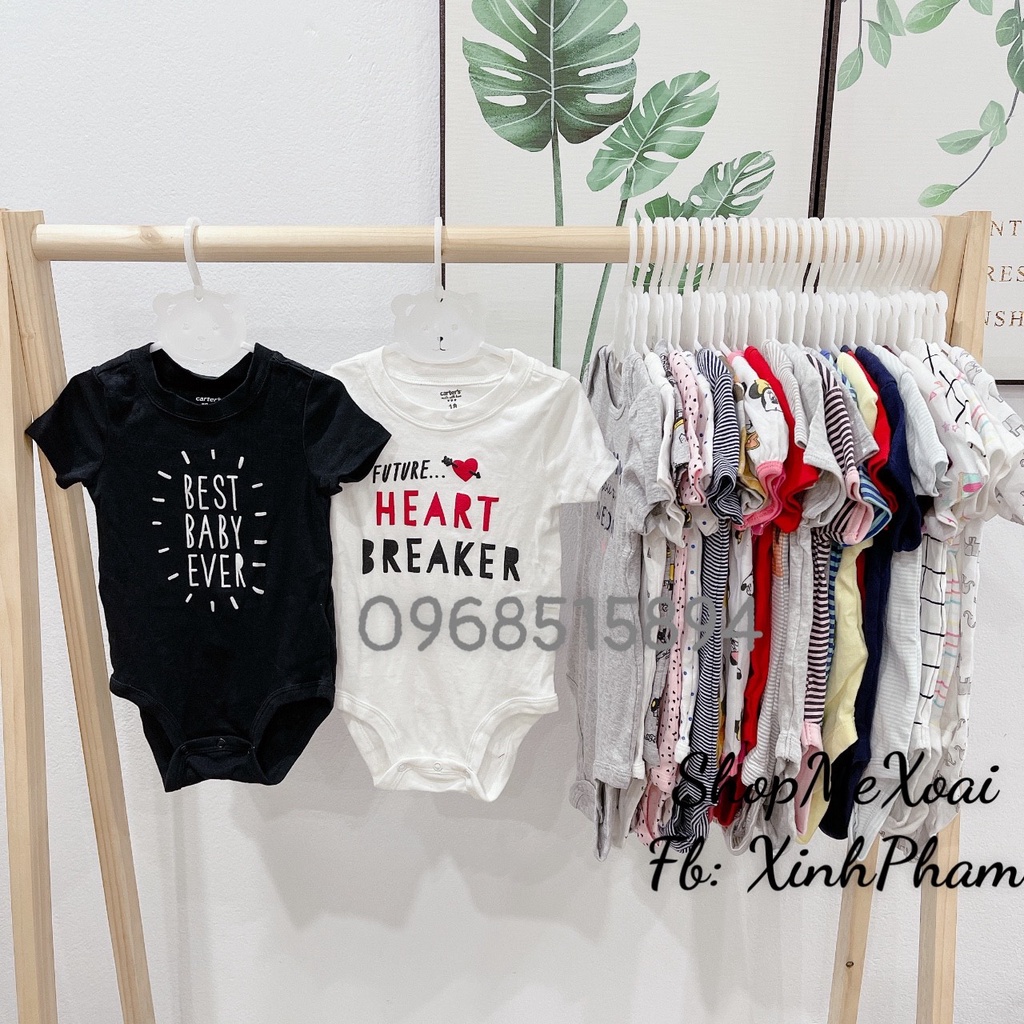 [SIZE 18M (9-11kg) LINK 2] BODYSUIT CARTER, BODYCHIP CỘC TAY MIX HÃNG CHO BÉ