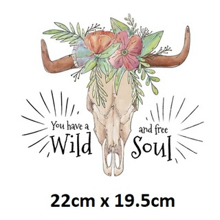 Miếng dán quần áo truyền nhiệt offset WILD SOUL