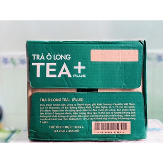 Trà Ô Long Tea Plus 24 chai/Thùng 455ml Chang's Food