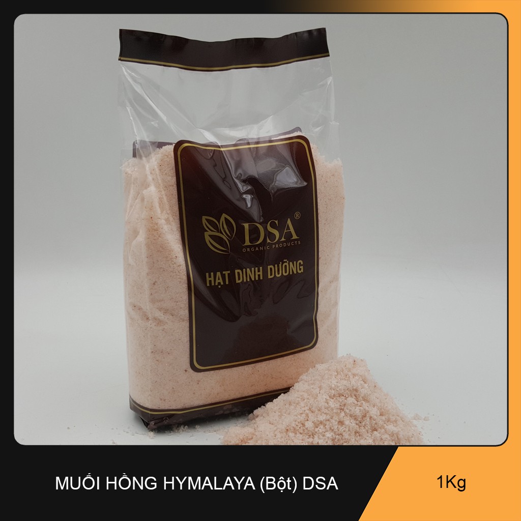 Muối Hồng Himalaya dạng Mịn hiệu DSA. Khối lượng 1 kg.