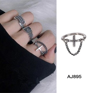 Nhẫn mặt hình thánh giá phong cách hiphop sành điệu cá tính