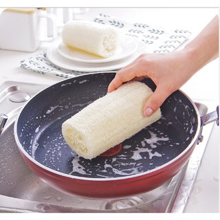 Đồ rửa chén bằng xơ mướp