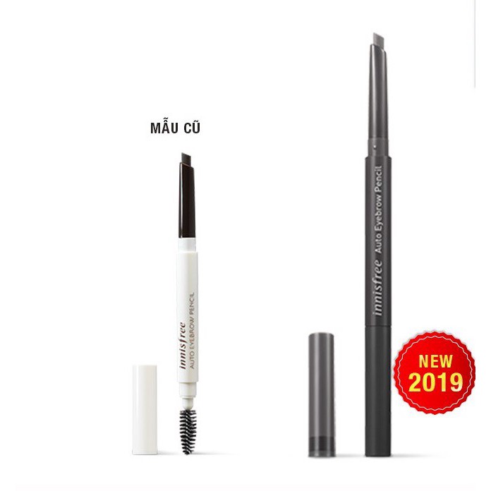 [ New 2019 ] - Chì Kẻ Mày 02 Đầu Innisfree Auto Eyebrow Pencil