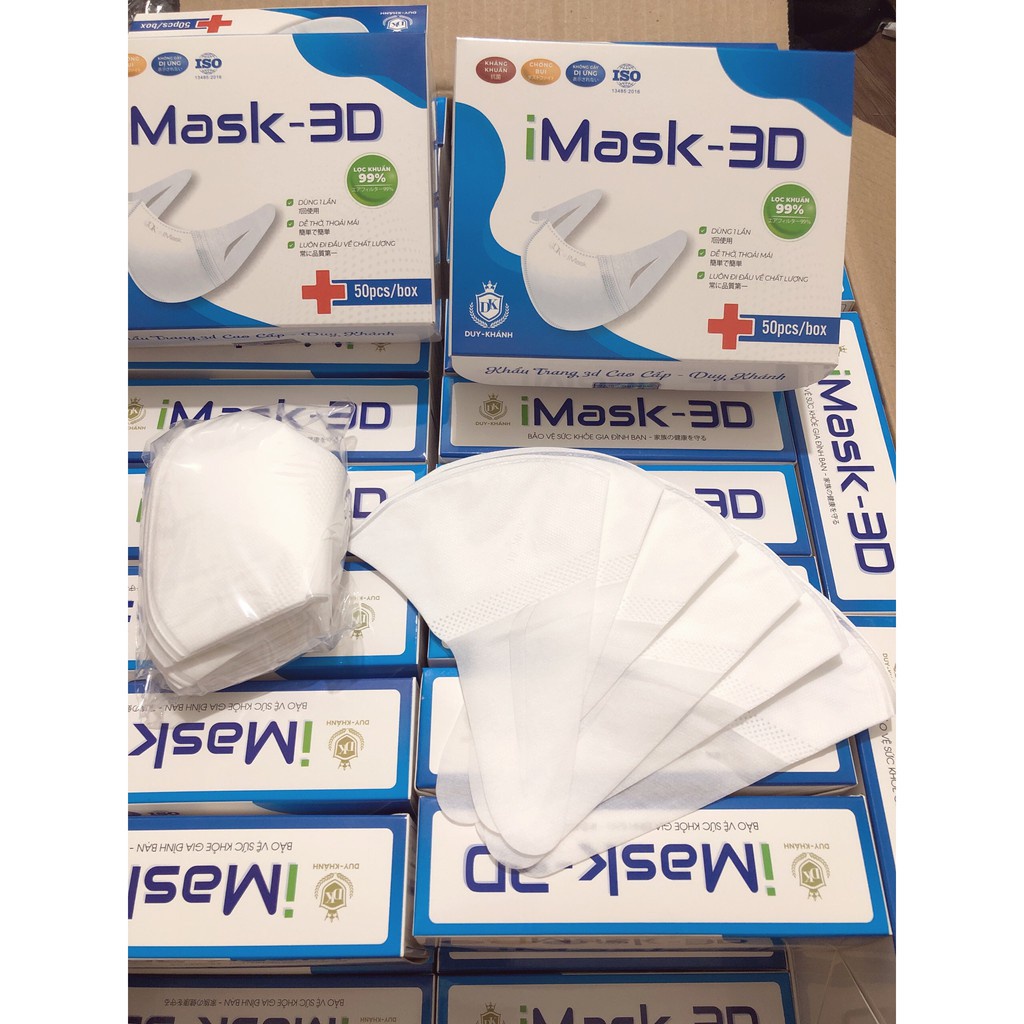 Khẩu trang 3D Mask Duy Khánh (Hộp 50 cái)