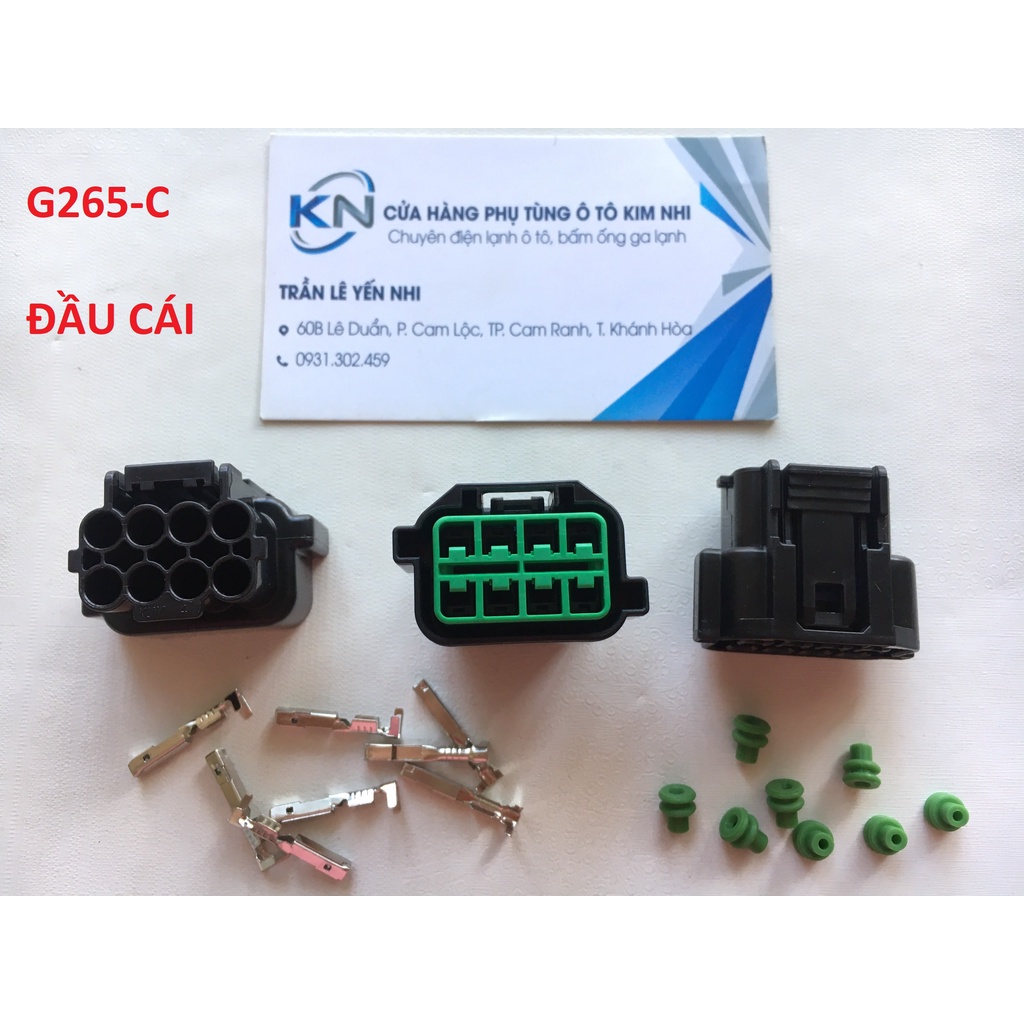 G265-Giắc cắm Hyundai Sonata đèn pha Kia 8 lỗ