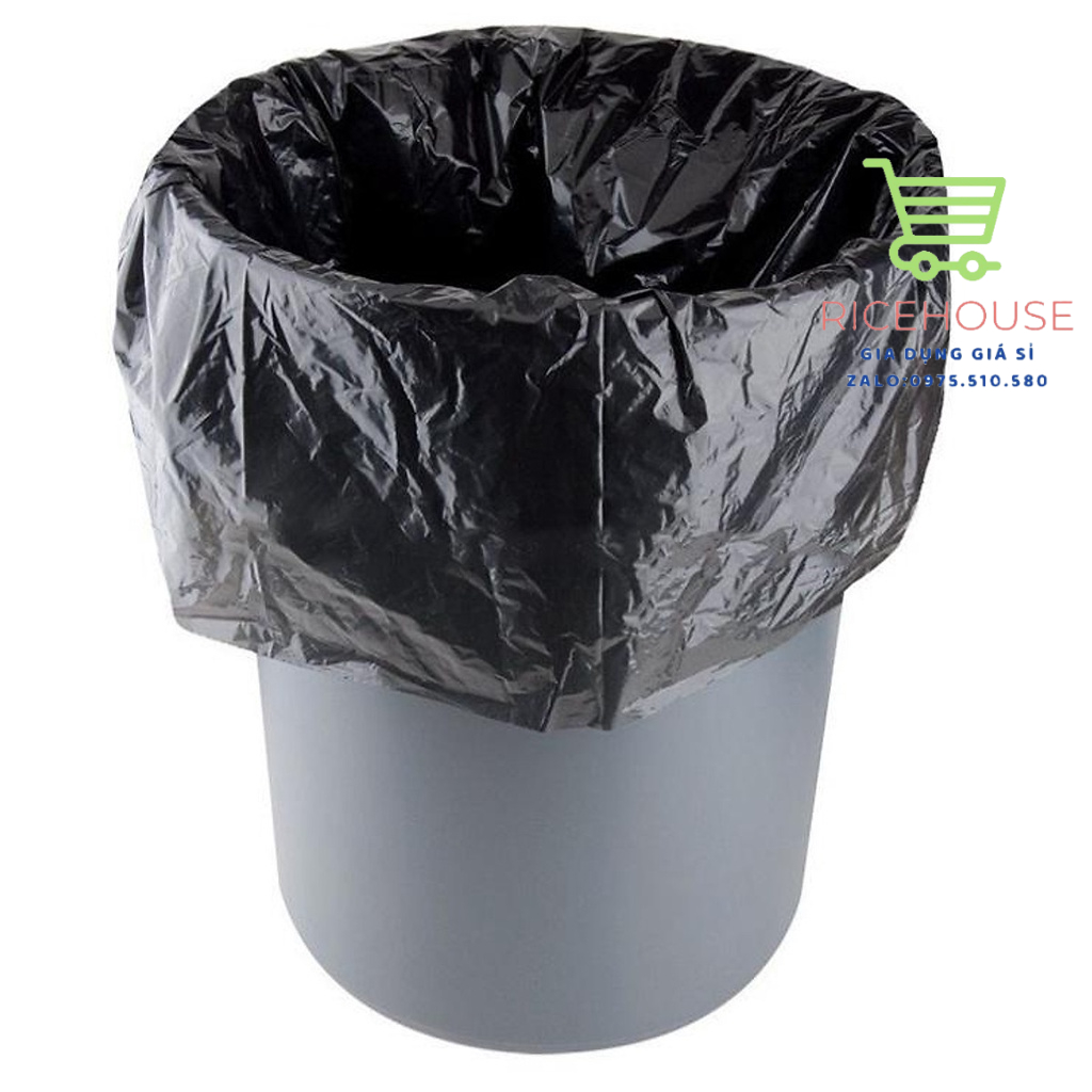 Túi rác tự phân hủy- Bao rác đen kích thước lớn 55*65cm