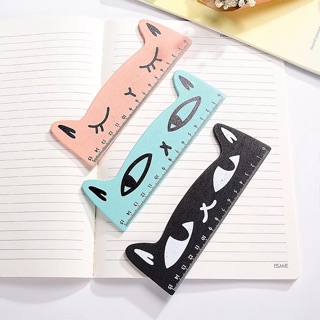 Thước kẻ Mèo gỗ 15cm