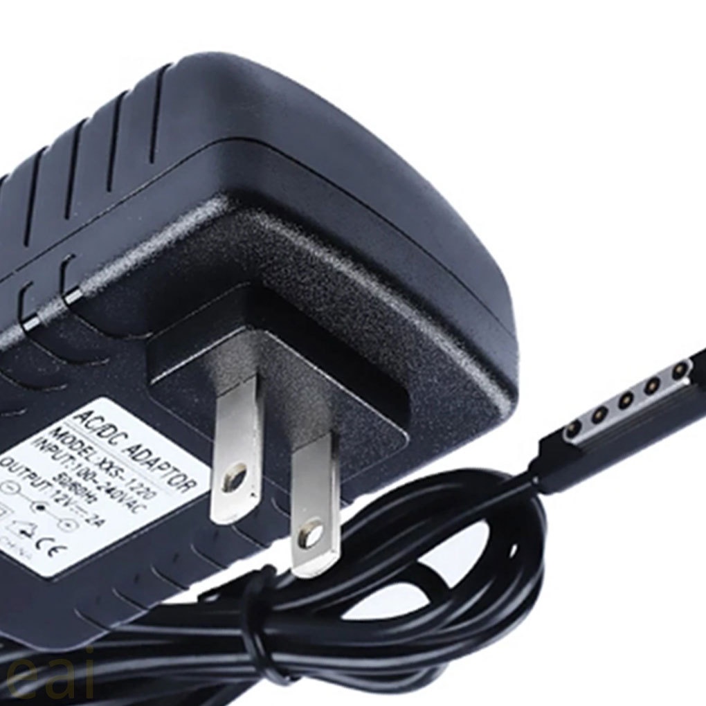 US Plug 12V Portable Travel AC Adapter Surface 10.6 RT Windows 8 Tablet Charger Power Supply Cable