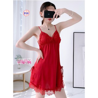 Váy Lụa 2 Dây Có Lót Ngực X14