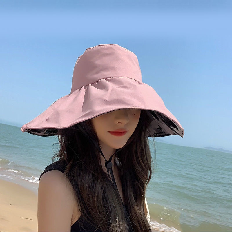 Nón Chống Tia UV Lót Da Style Nhật Màu Trơn
