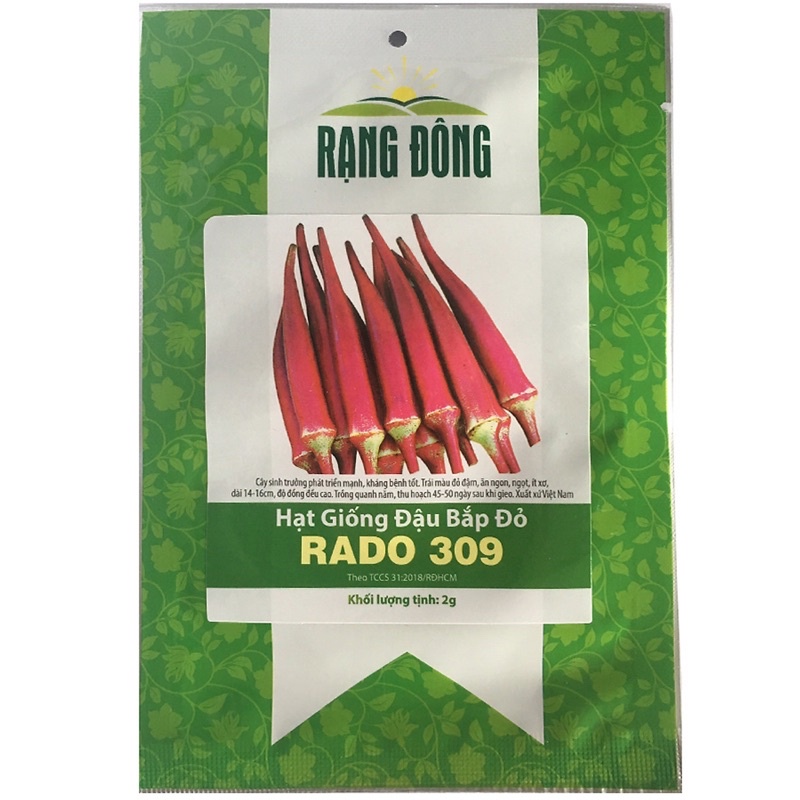 Hạt Giống Đậu Bắp Trái Màu Đỏ RaDo 309  Hạt Giống Rạng Đông
