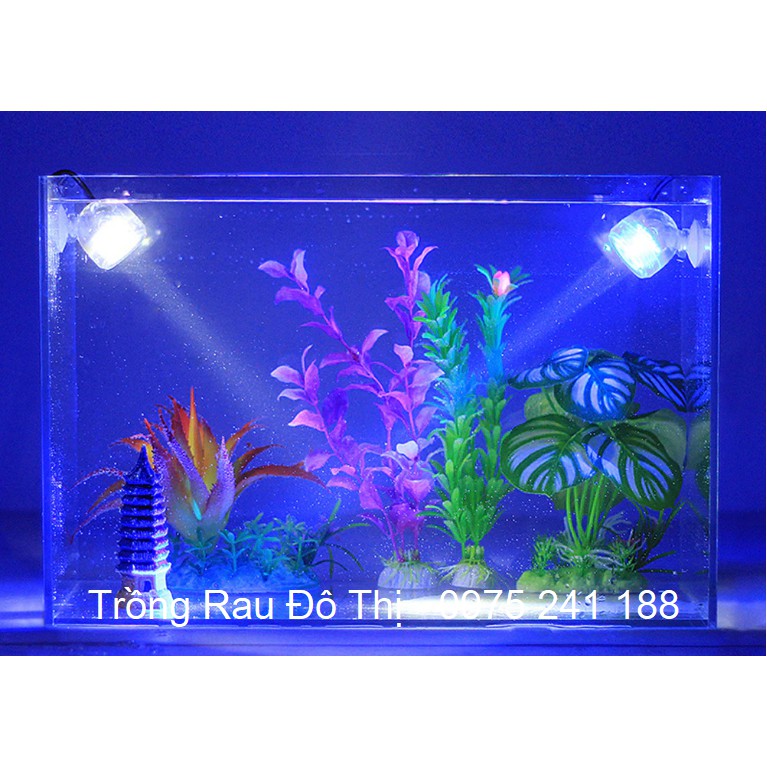 Đèn pha LED đổi màu kết hợp sủi bể cá