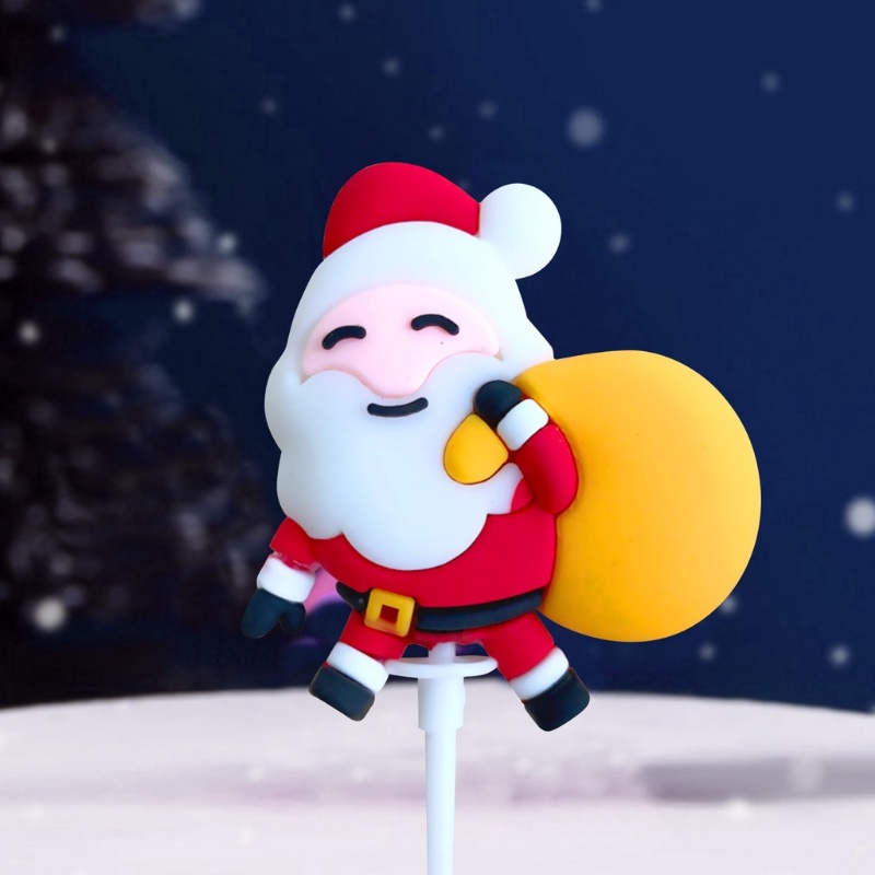 Que Cắm Trang Trí Bánh Kem Hình Giáng Sinh / Ông Già Noel / Tuần Lộc / Người Tuyết