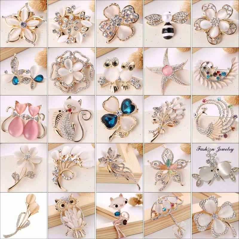 Ghim CàI ÁO HìNh Hoa ĐíNh Kim Cương NgọC Trai Giả ThờI Trang Cho Nữ 2022