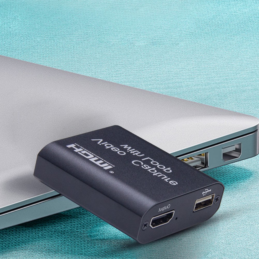 Capture Card HDMI to USB 3.0 Capture Card Recorder Box Device for Live Streaming Video Recording