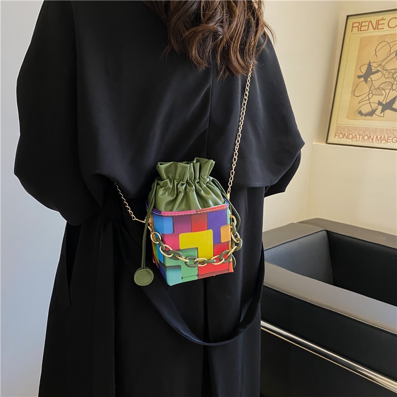 Túi Đeo Chéo Một Bên Vai Nhỏ Phong Cách Hàn Quốc Mẫu Mới Năm 2021