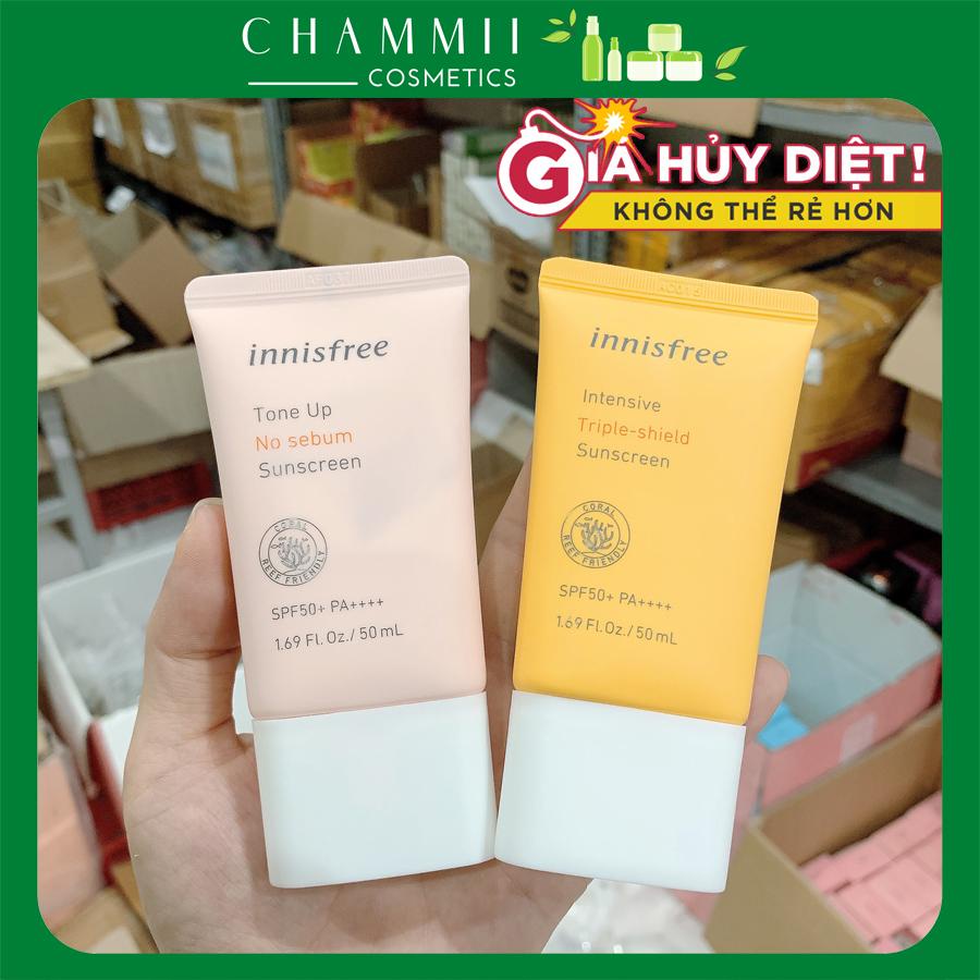 Kem chống nắng Innisfree nâng tone kiềm dầu chống trôi SPF50+ PA++++ 50ml date 2024