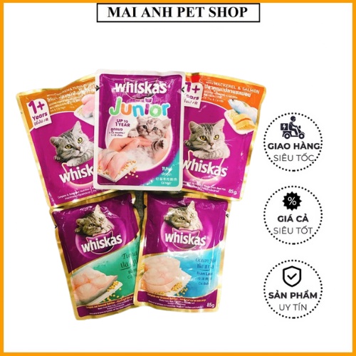 Pate Whiskas gói 85g - Pate cho mèo