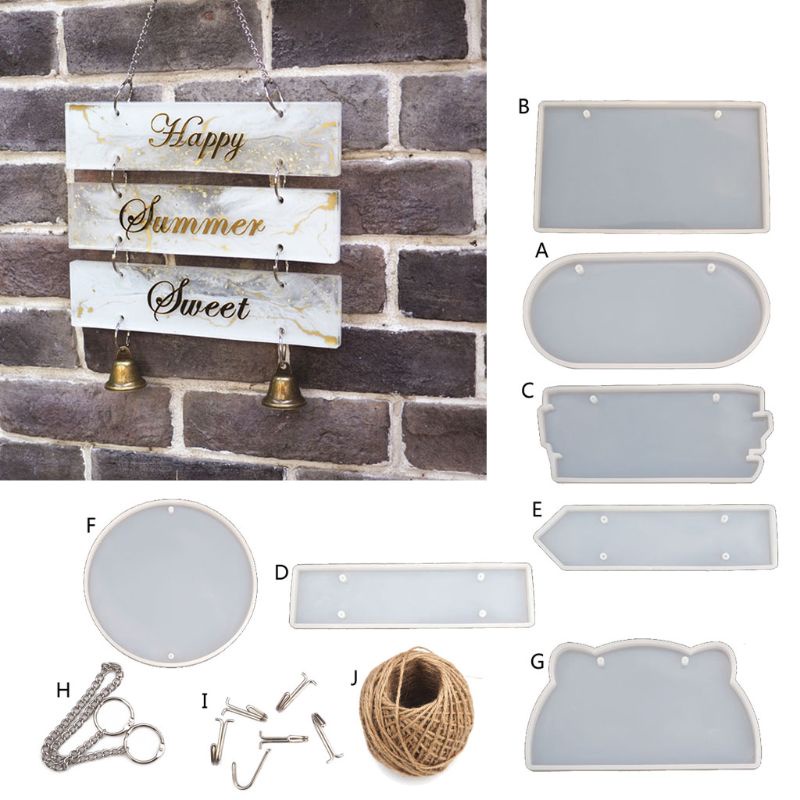 Khuôn Nhựa Resin Dùng Làm Biển Báo Chào Mừng Treo Cửa Ra Vào