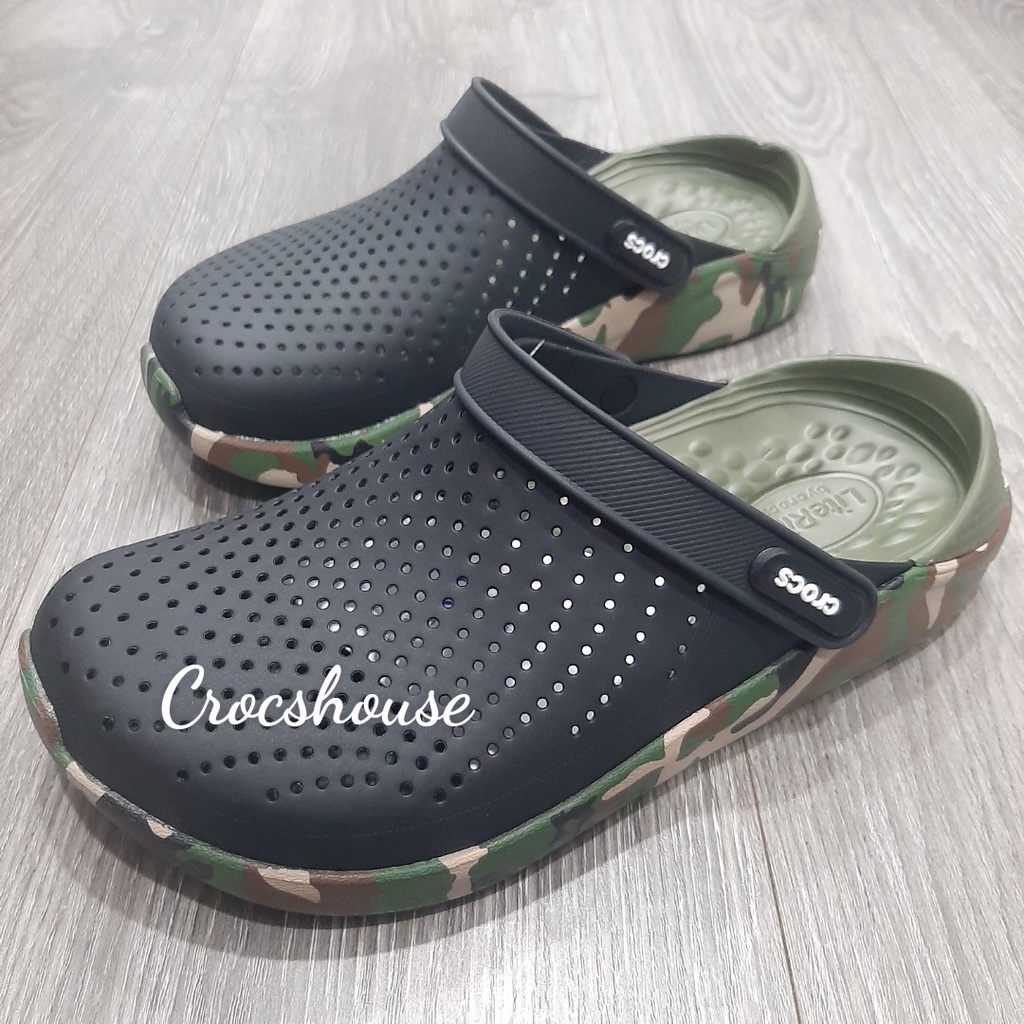 (Chính hãng) Dép sục crocs literide chính hãng nam nữ màu camo - crocshouse