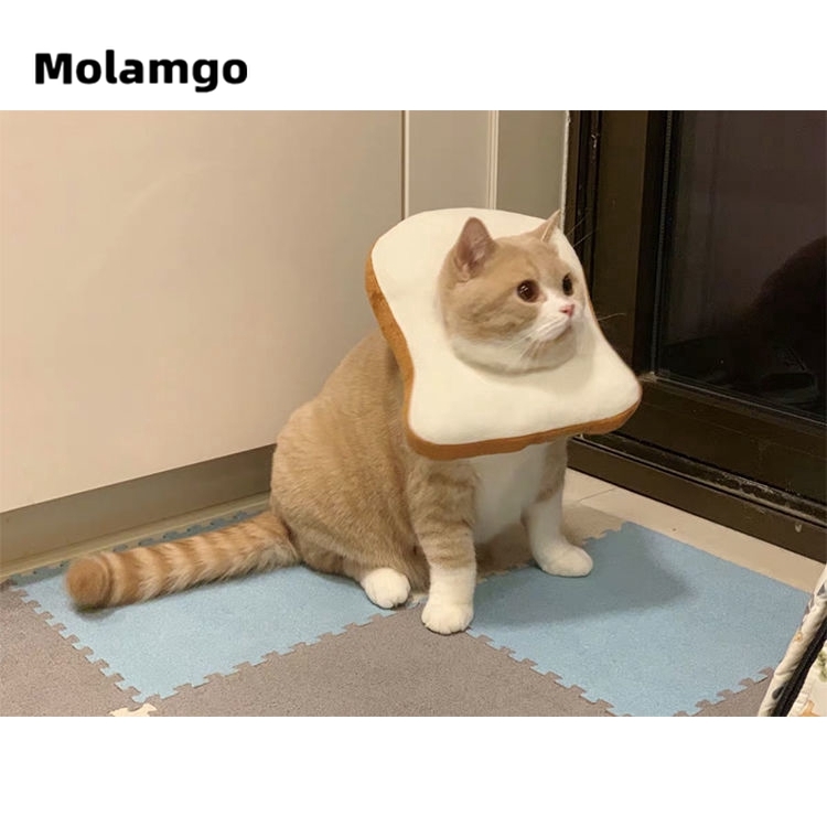 MOLAMGO  Vòng Cổ Hình Bánh Mì Cho Thú Cưng