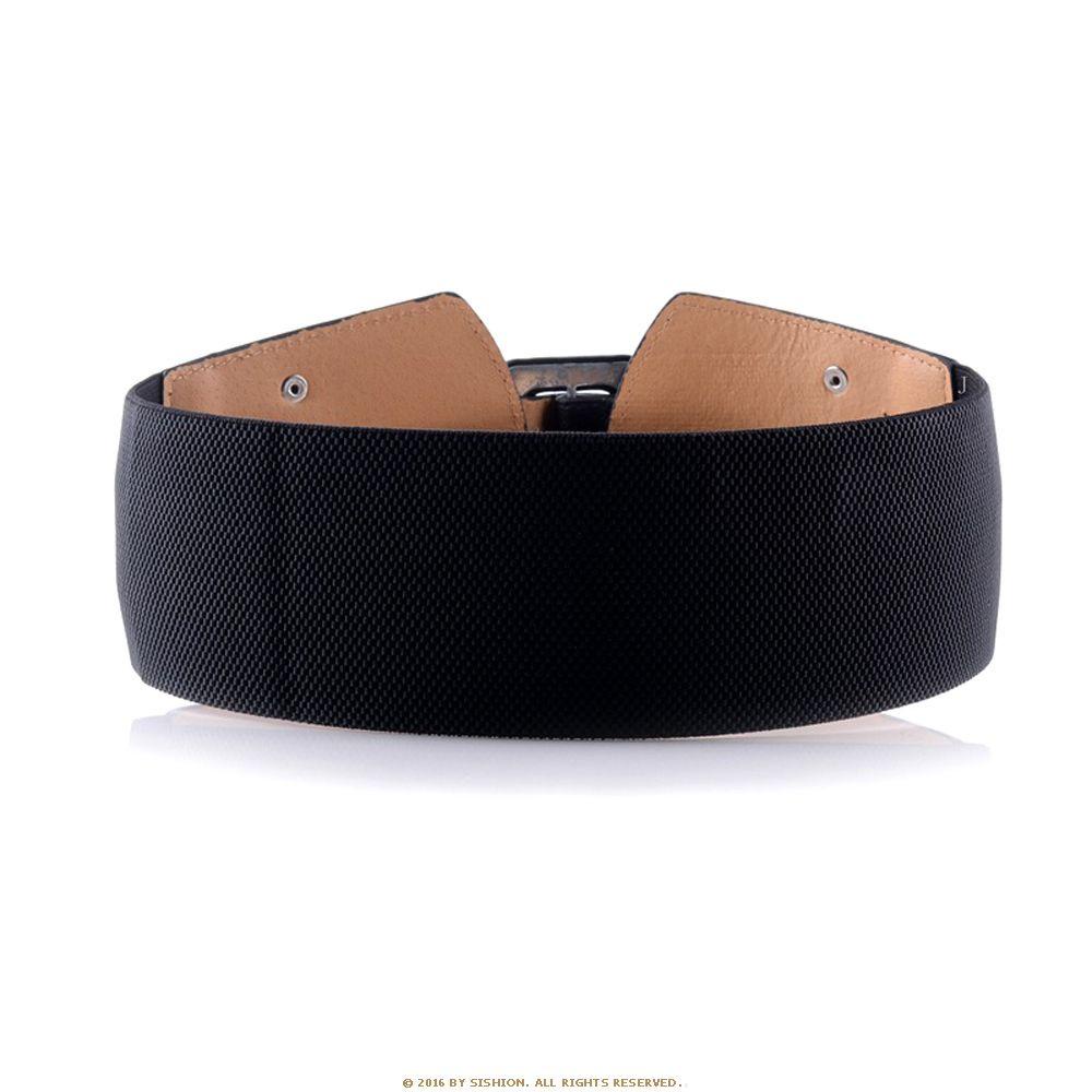 Thắt Lưng Da PU Bản To Phong Cách Vintage Thời Trang