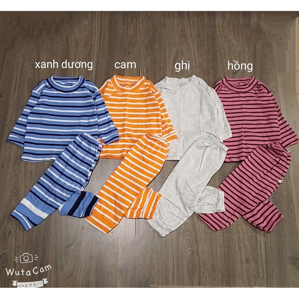 Bộ quần áo trẻ em cotton dài tay bo gấu cho bé sơ sinh đến 16kg (HN 384)