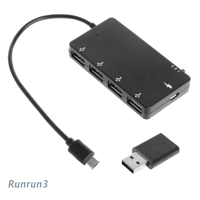 Bộ chia 4 cổng sạc Micro USB OTG cho điện thoại thông minh/máy tính bảng