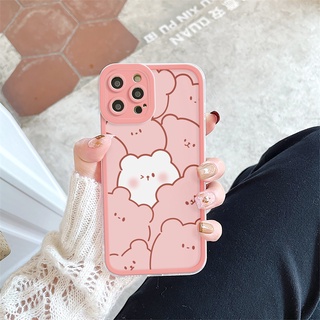Ốp lưng Samsung S8 S8+ S9 S9+ Note 8 Note 9 Note 10 Note 10+ 10 pro Note 10 lite Note 20 Note 20ultra dẻo vuông Thỏ hồng