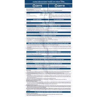 OXY 5 / OXY 10  Bôi Mụn