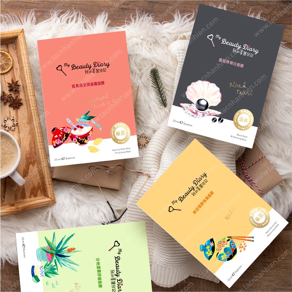 [Đài Loan] LẺ 01 MIẾNG MẶT NẠ MY BEAUTY DIARY DÒNG PHỔ THÔNG NATURAL KEY LINE