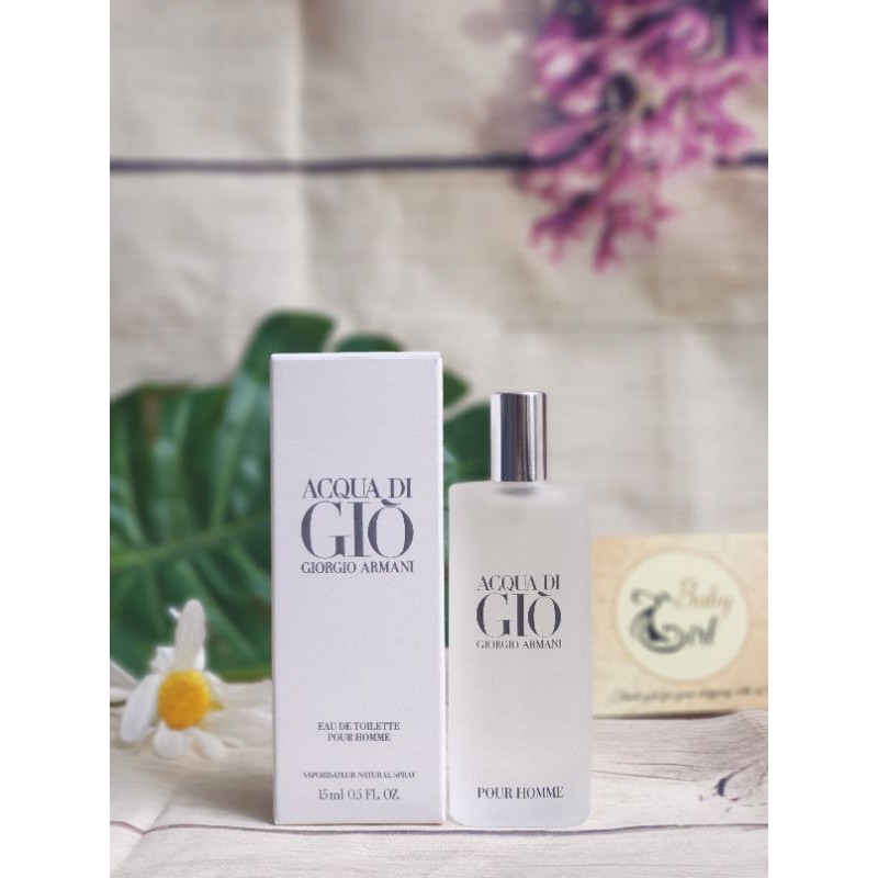 [Dạng XỊT] Nước hoa Mini Nam Acqua di Giò Pour Homme 15ml