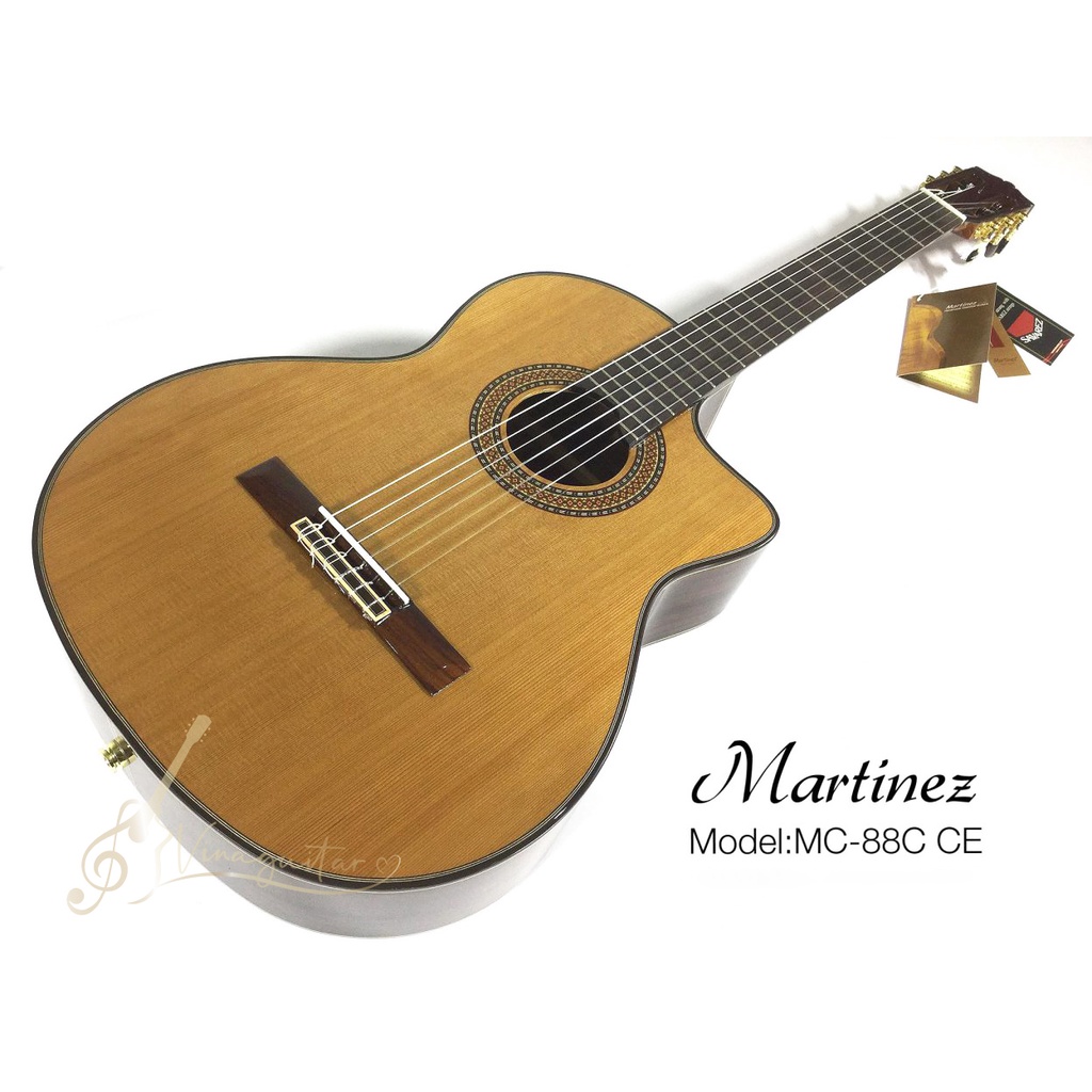 Đàn Guitar Classic Martinez MC-88C-CE Có Sẵn EQ Fishman 301 - Vinaguitar Phân Phối Chính Hãng