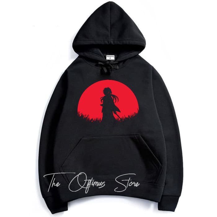 Áo Hoodie In Hình Samurai Và Mặt Trăng Độc Đáo X