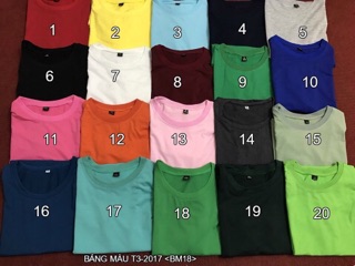 ÁO THUN TRƠN ĐỦ MÀU ĐỦ SIZE