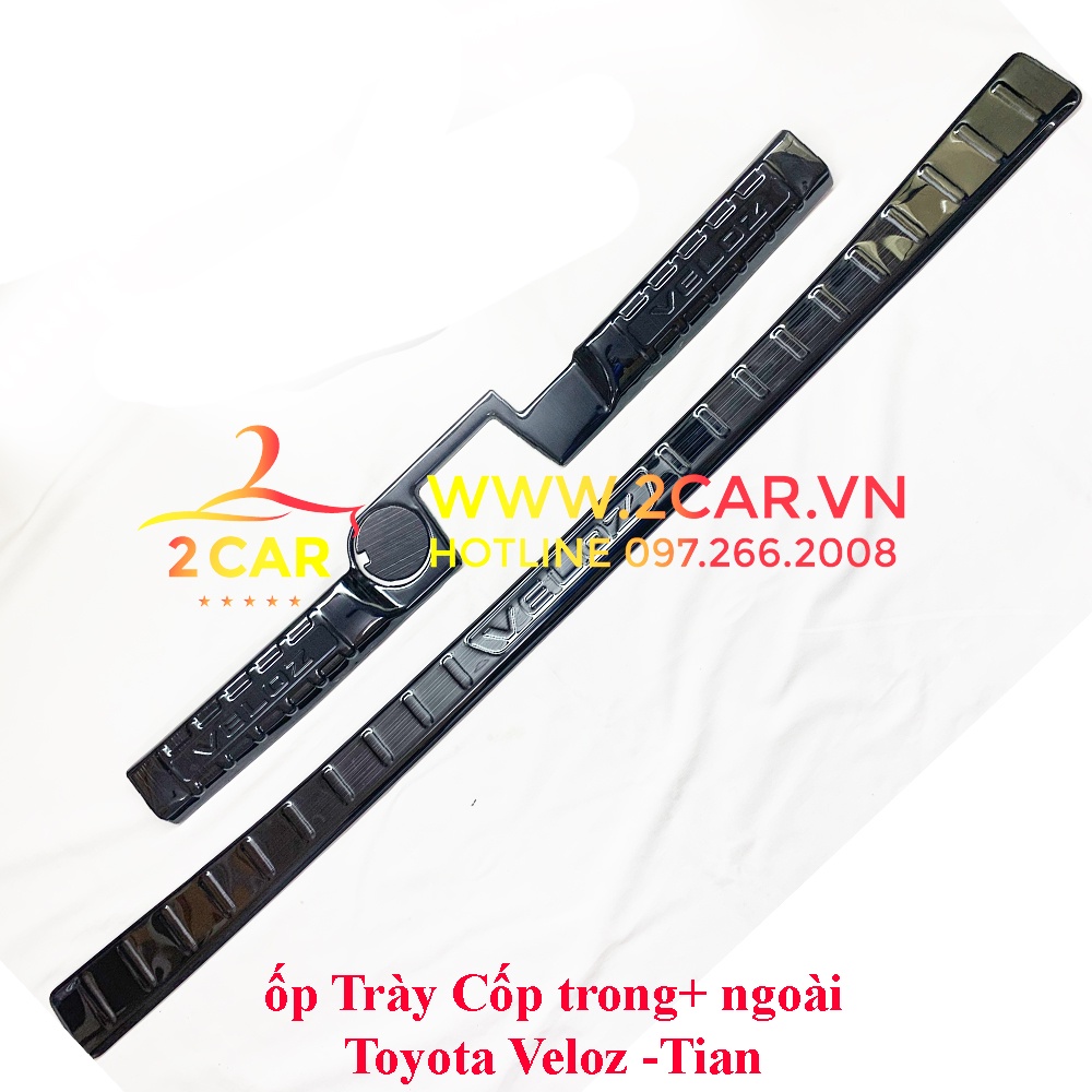 Ốp chống trầy cốp trong, ngoài xe TOYOTA VELOZ 2022-2023 chất liệu TITAN cao cấp