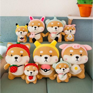 Gấu nhồi bông Cún Shiba Cosplay 25cm siu cute