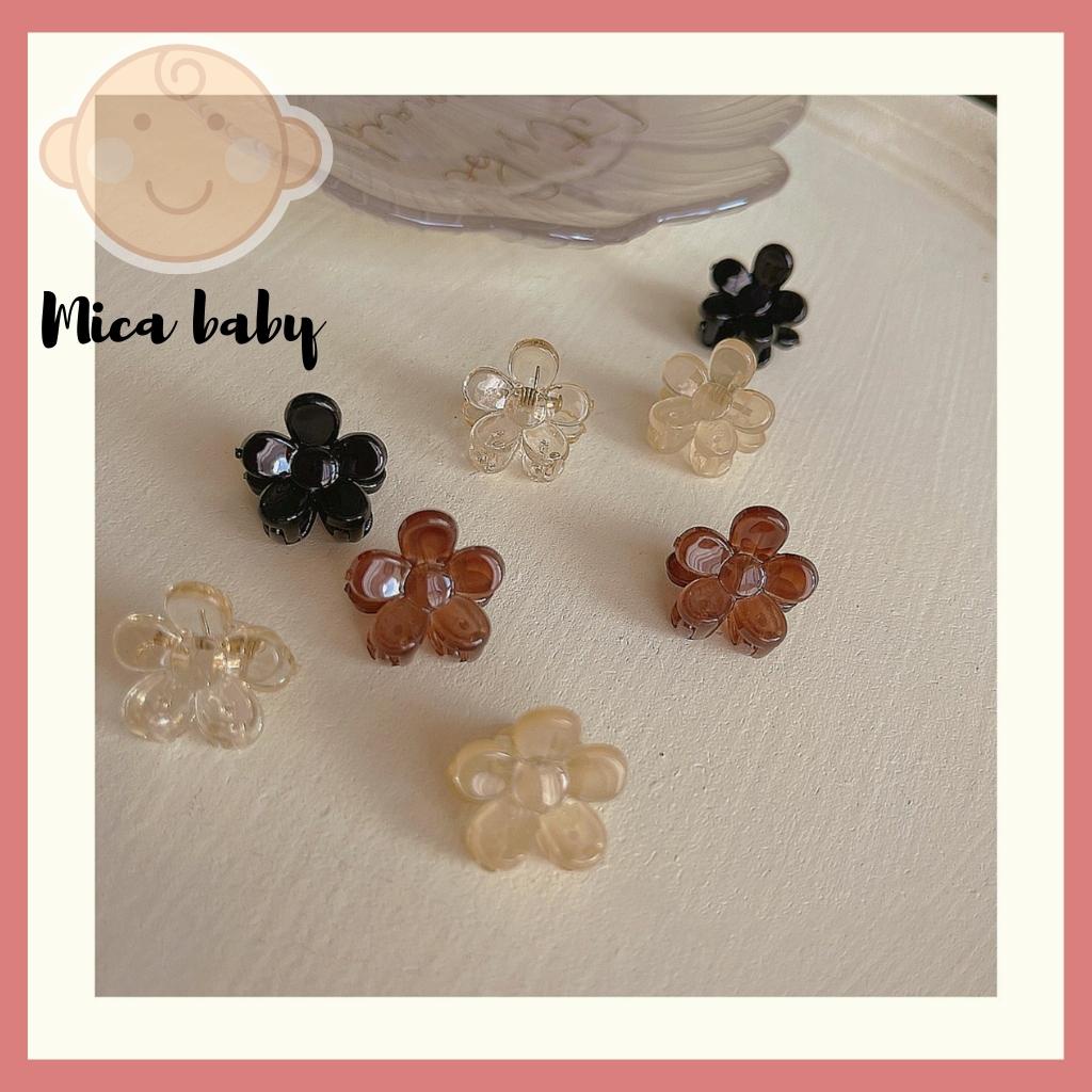 Set 2 chiếc kẹp tóc cho bé hình bông hoa Mica Baby KT20