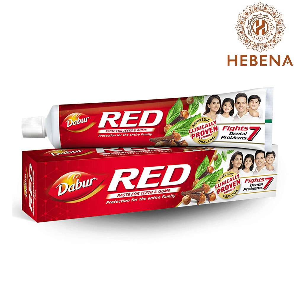 [200g - Mẫu Ấn Độ] Kem đánh răng thảo dược - Dabur Red Paste (SPK) - hebenastore