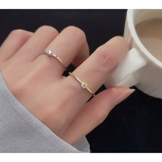 Nhẫn bạc nữ 1 viên đá