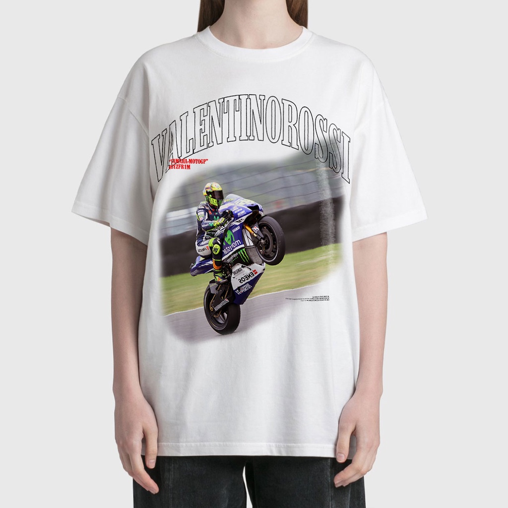 BLANK | Áo Thun ROSI46 Tay Lỡ Unisex - Đen/Trắng Cổ Tròn