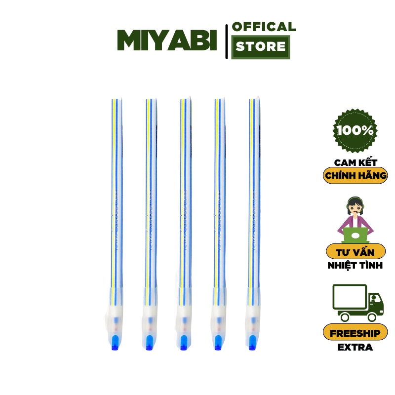 Bút bi xanh / đen thiên long ngòi 0,7mm FO - 024 - Bút bi thiên long văn phòng phẩm - MIYABI STORE