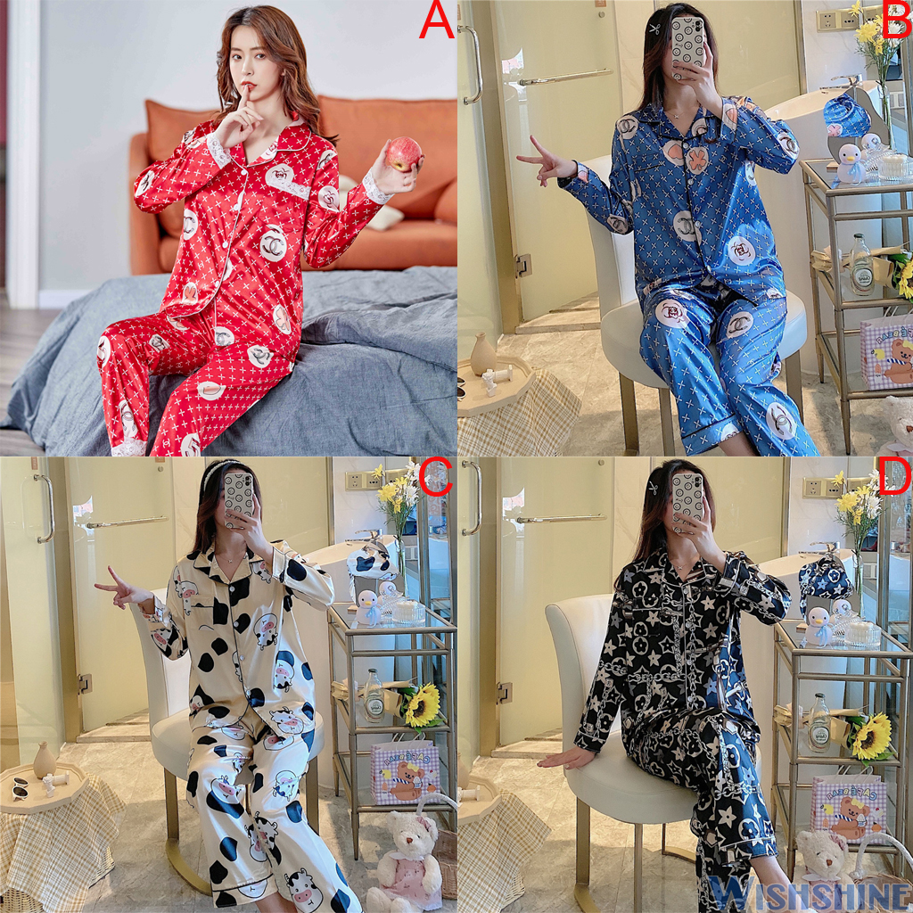 Set Đồ Ngủ Lụa Thời Trang Dành Cho Nữ