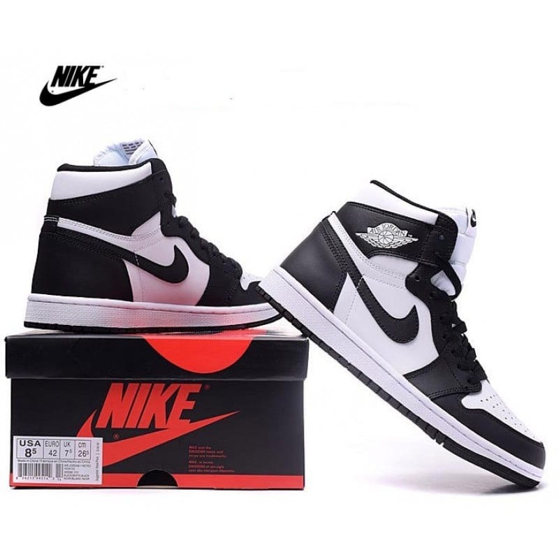 [Hang 11] Giày jordan 1 đen trắng, giày jordan panda cao cổ hàng 1:1 da nhăn chuẩn full box bill - Tina official | BigBuy360 - bigbuy360.vn