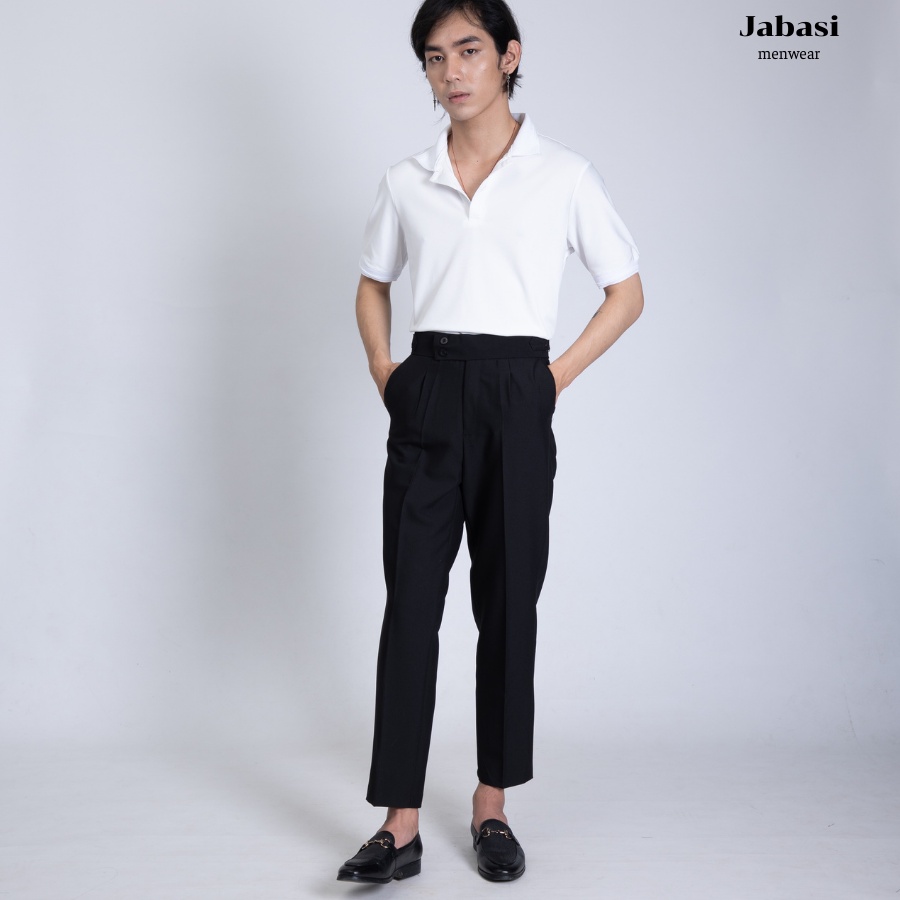 Quần âu nam cạp cao dáng baggy Premium, phom trẻ chất liệu vải lạnh hàn thời trang nam