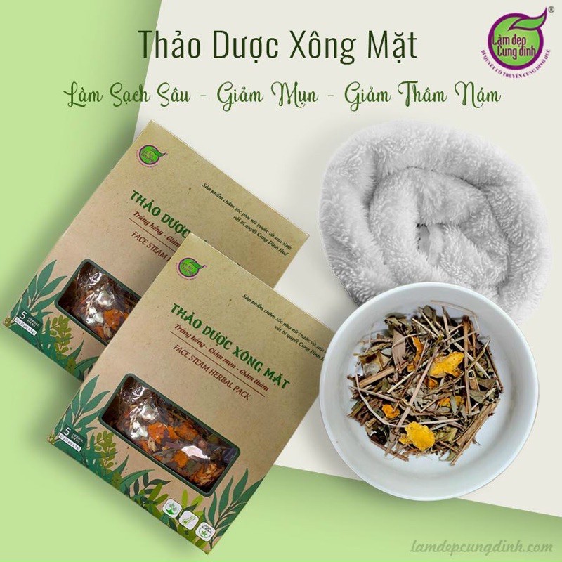 Hộp 5 gói 5gr thảo dược xông mặt Bảo Nhiên