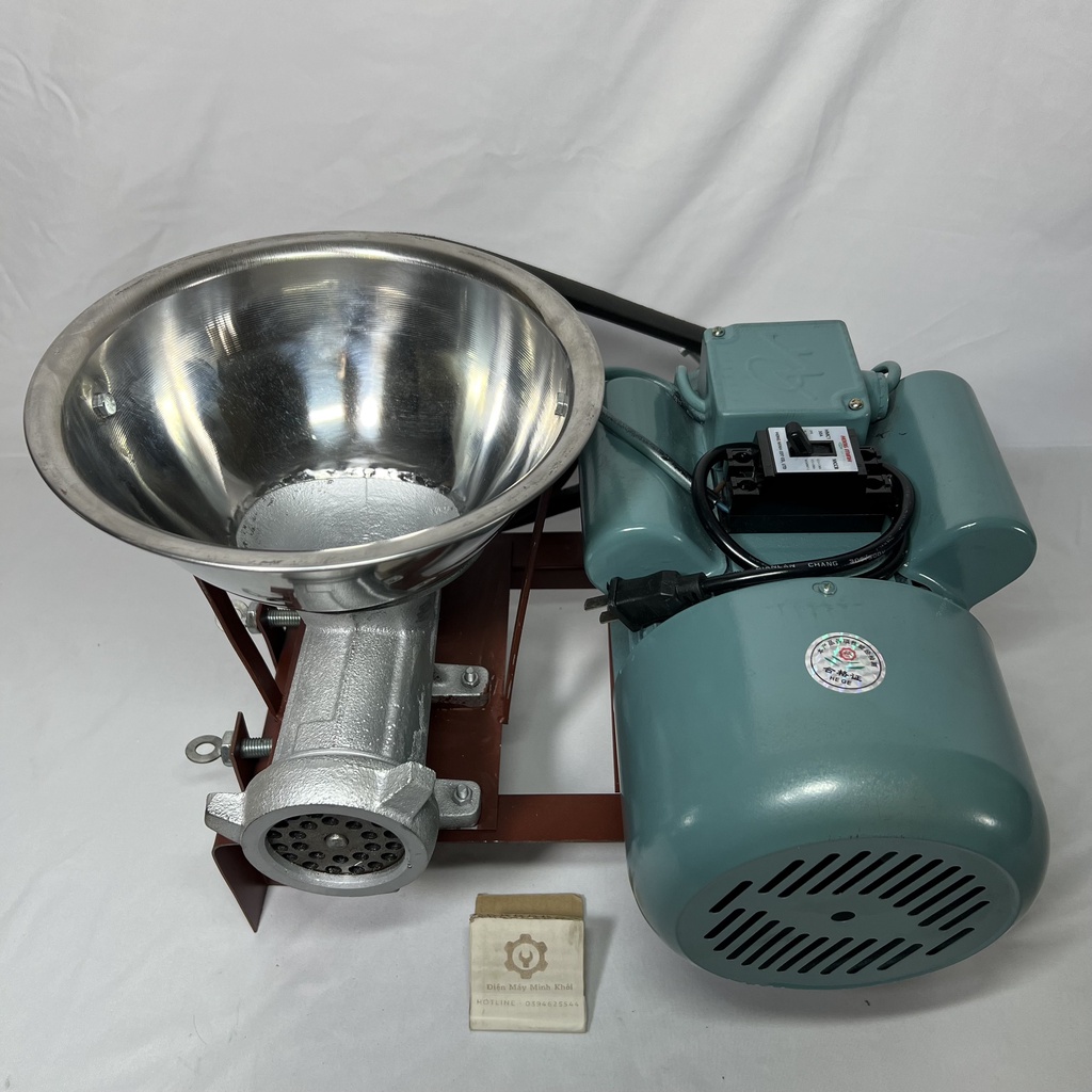 Máy đùn thịt| Cối đùn thịt 12 đầy đủ mô tơ 1.1kw | Cối xay xương,xay cổ gà, xay cua
